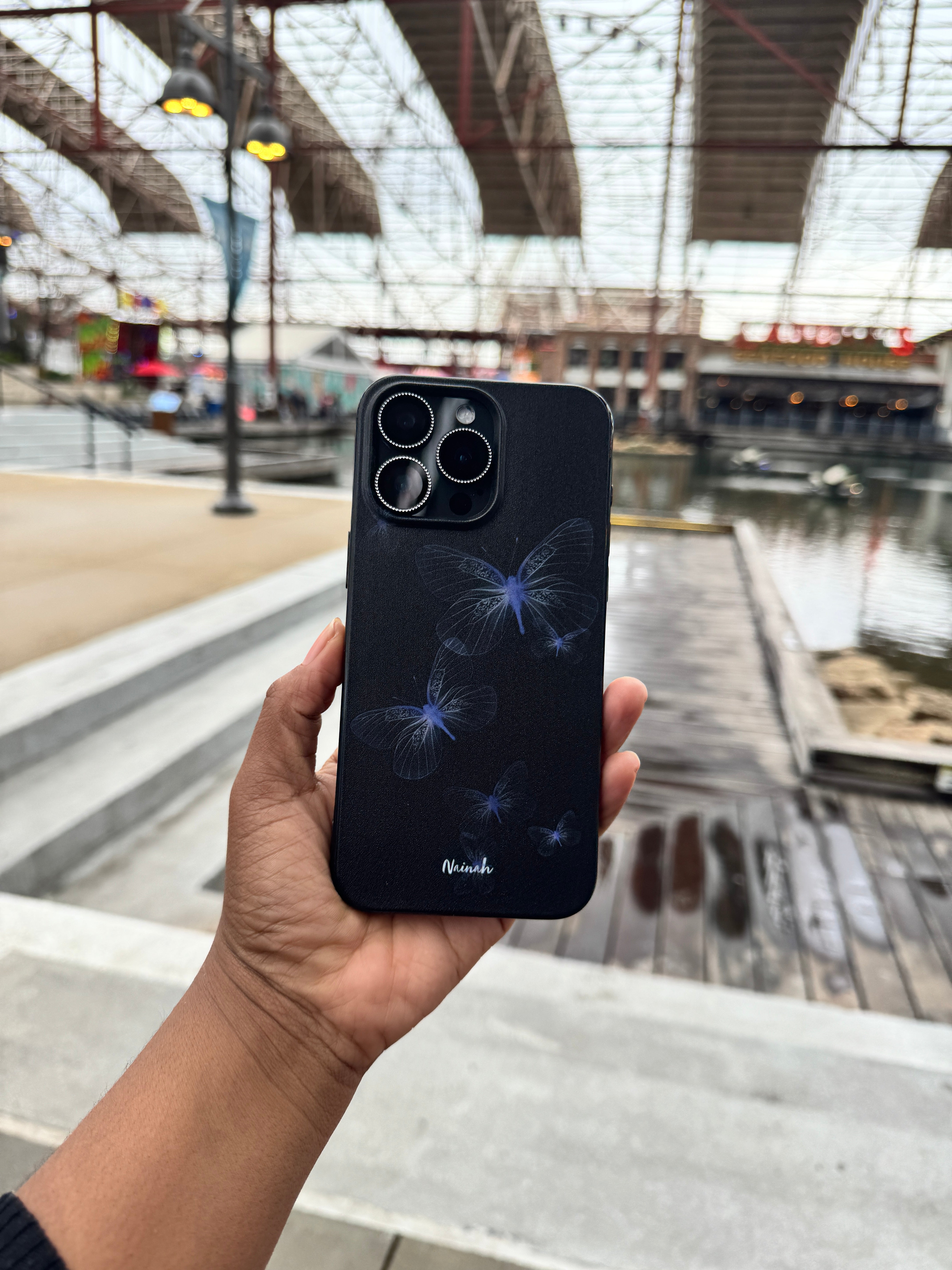 Neon Butterflies Case For iPhones