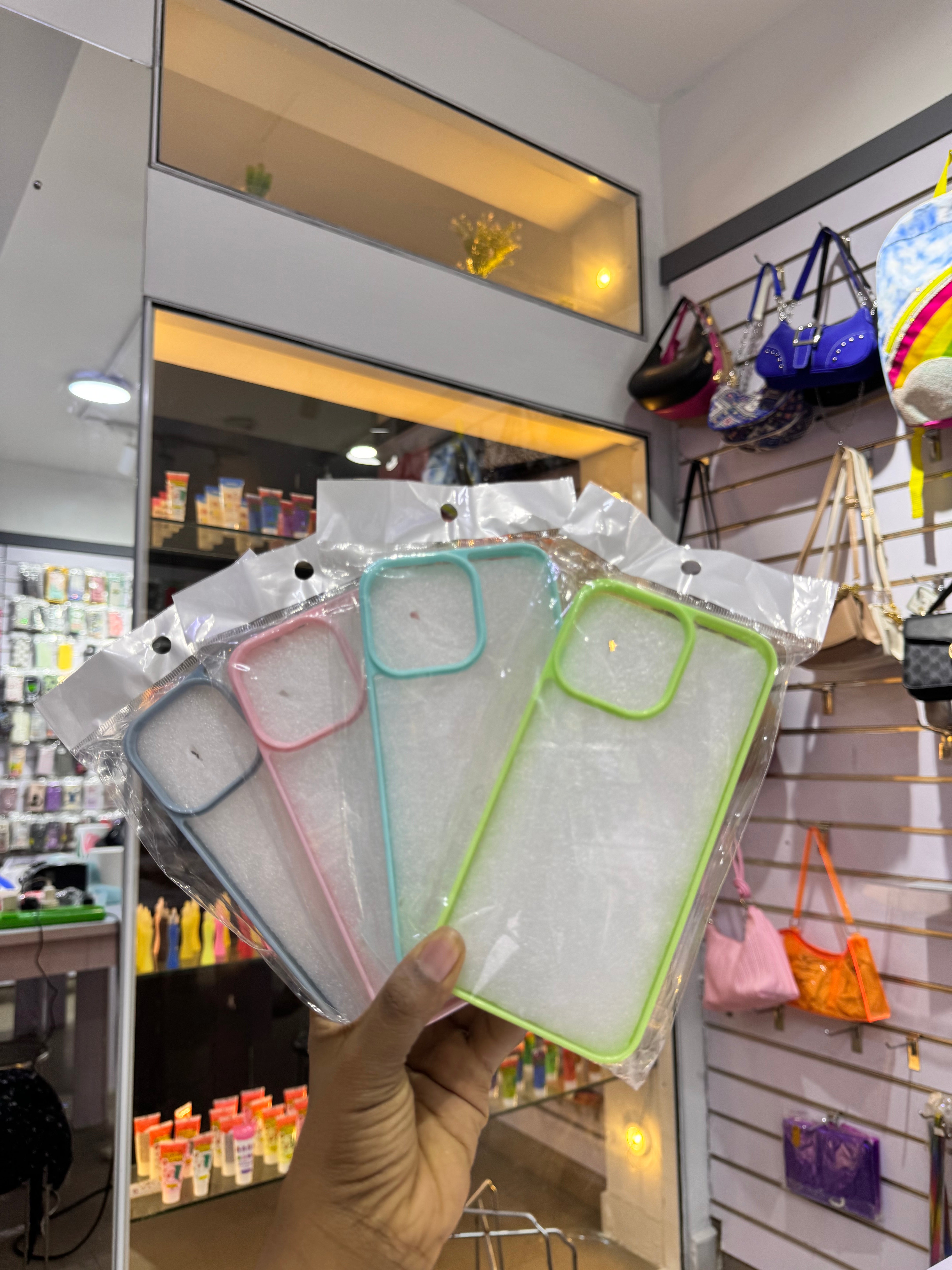 Transperent candy color Case for iPhones