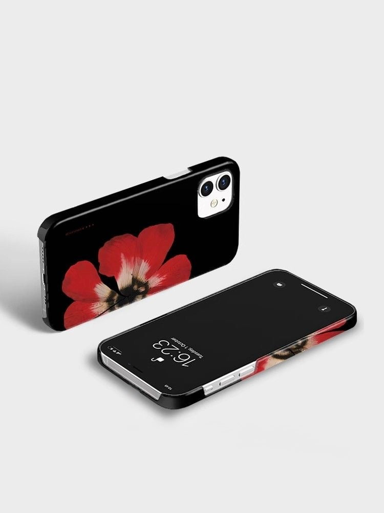 Red Blossom iPhone Case – Bold & Minimalist