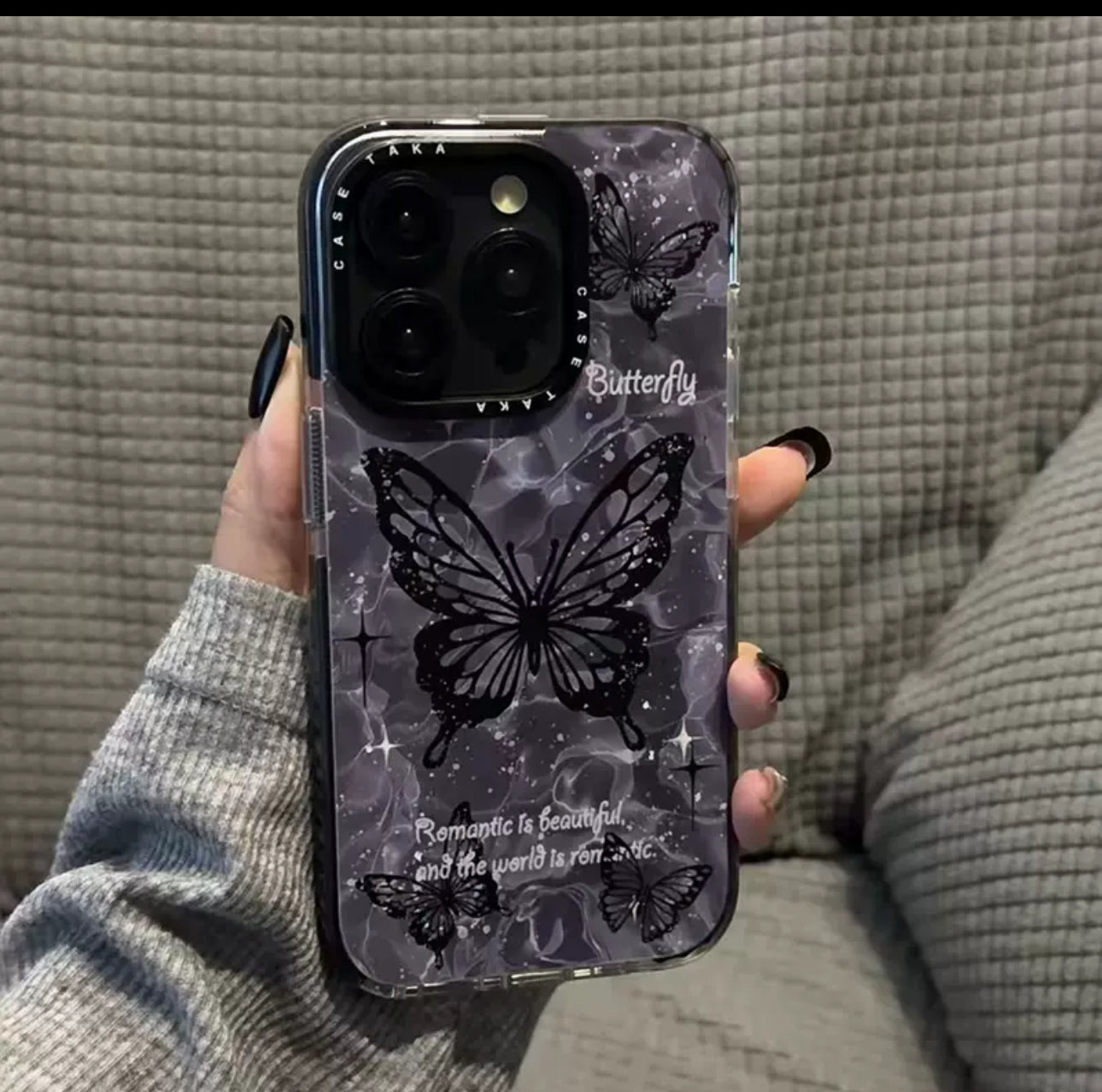Purple  butterfly Case for iPhones