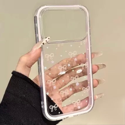 Pink Star Bow iPhone Case