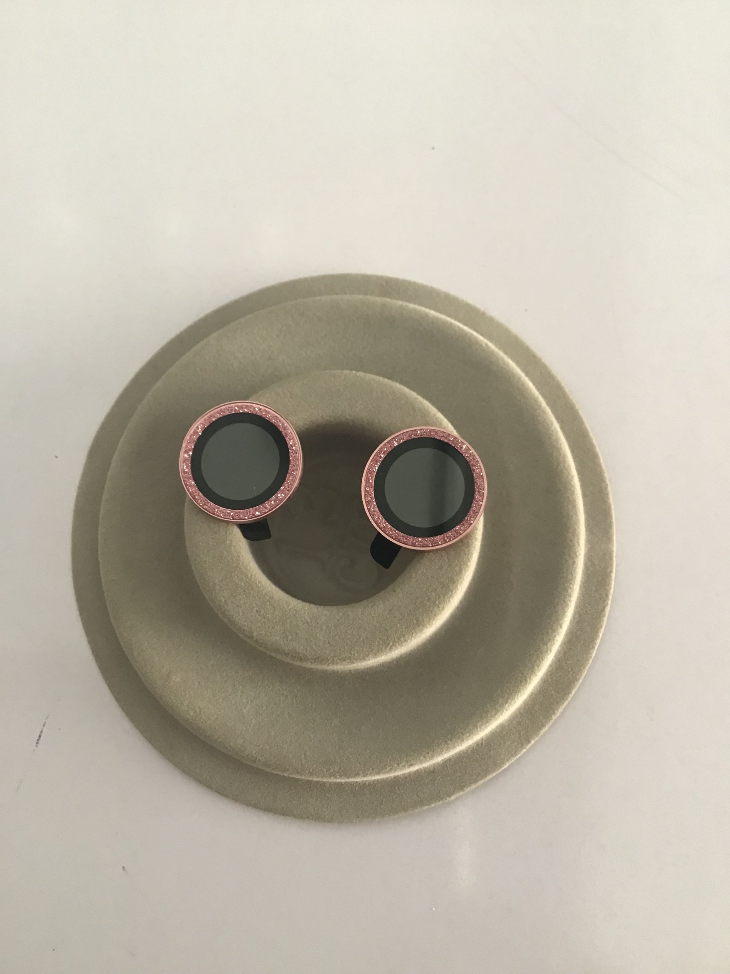 Shiny purple camera lens