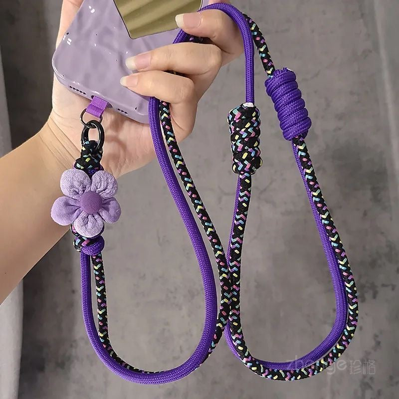 Purple Rope Crossbody Phone strap