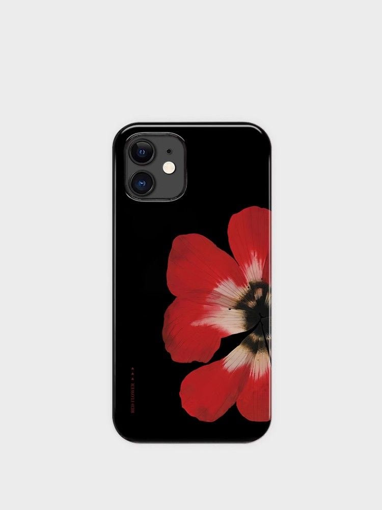 Red Blossom iPhone Case – Bold & Minimalist