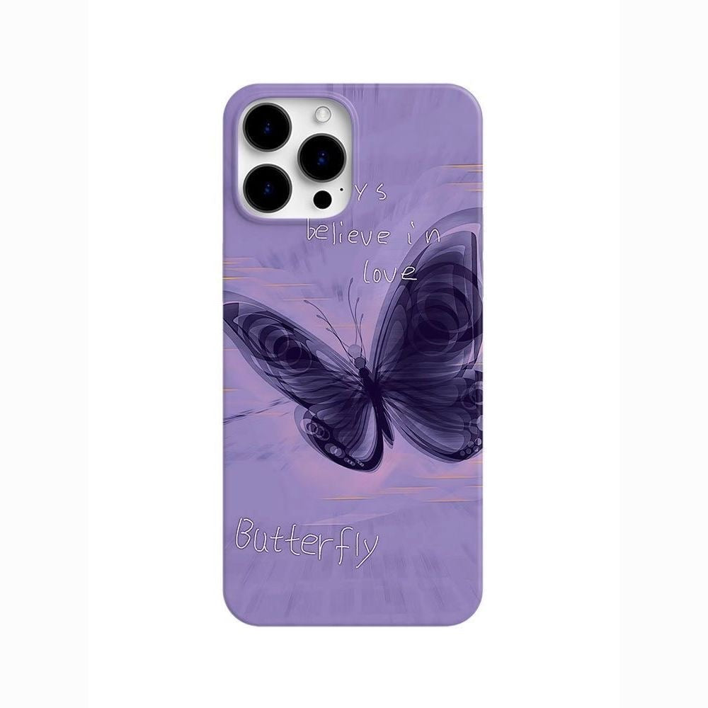 Purple Butterfly iPhone Case