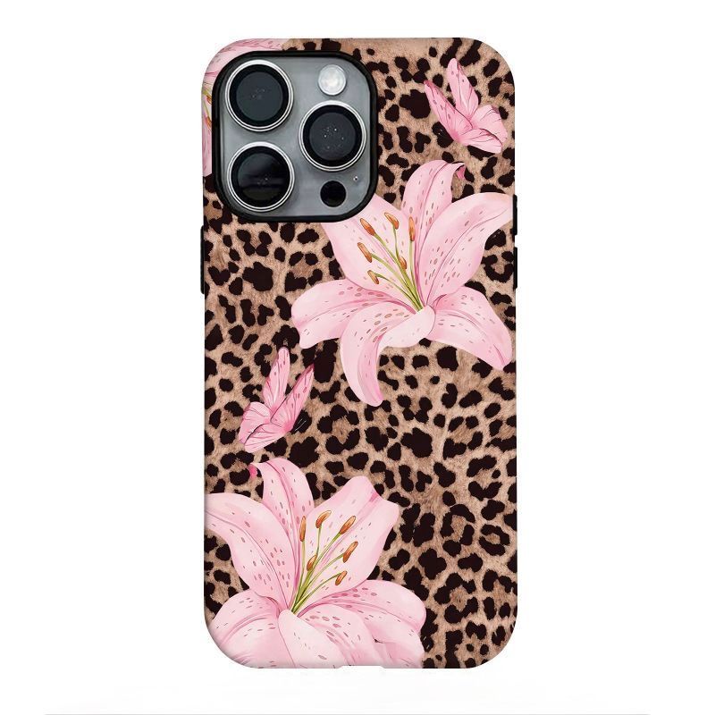 Leopard Floral print case for iPhones