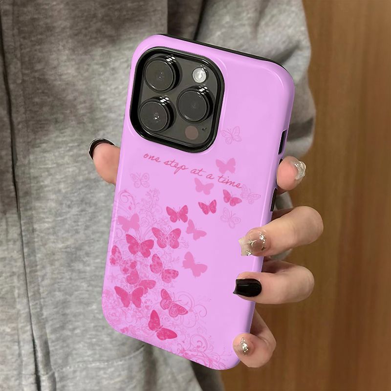 Pink Butterfly case for iPhones