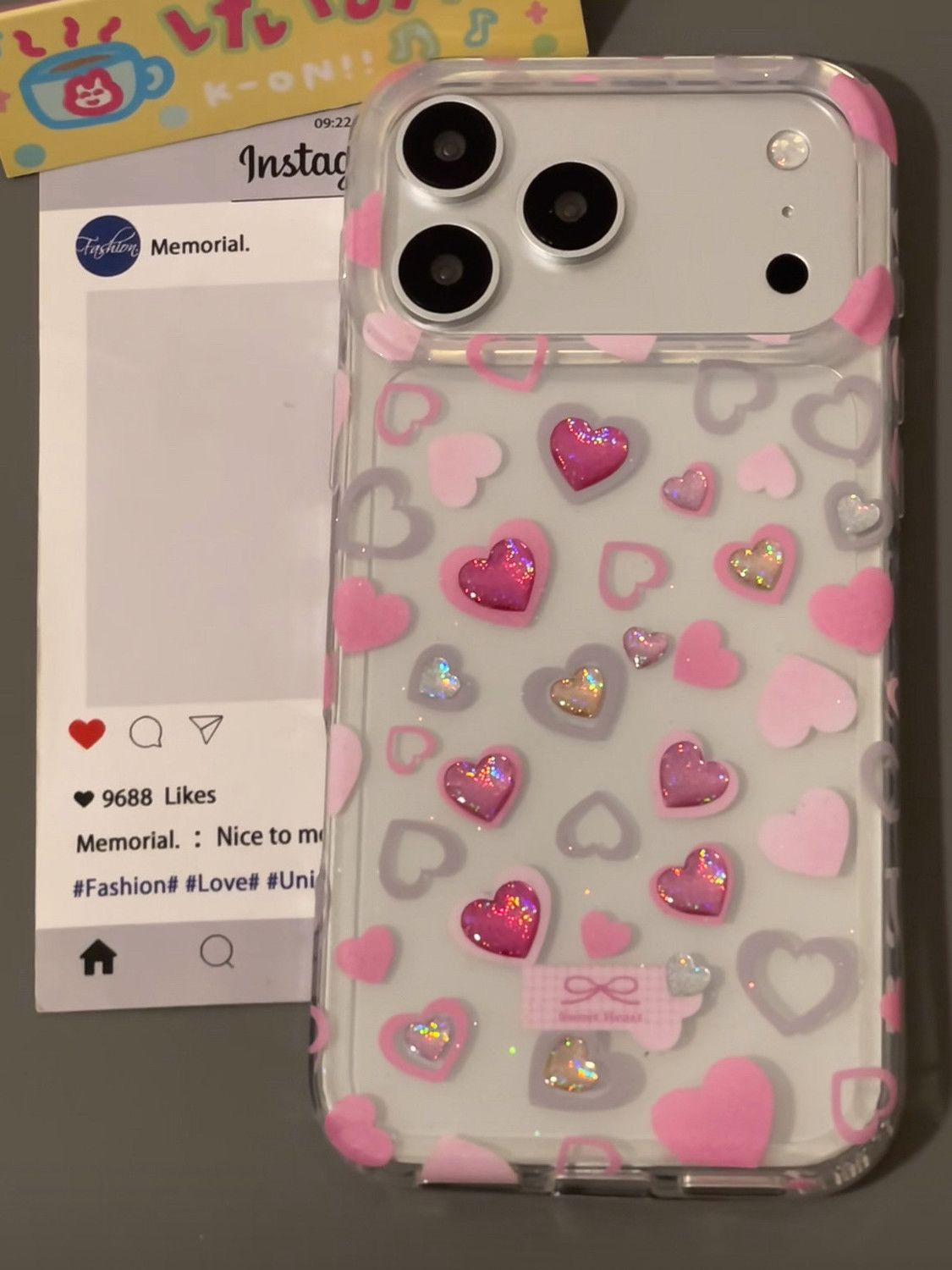 3D Heart phone Case for iPhones