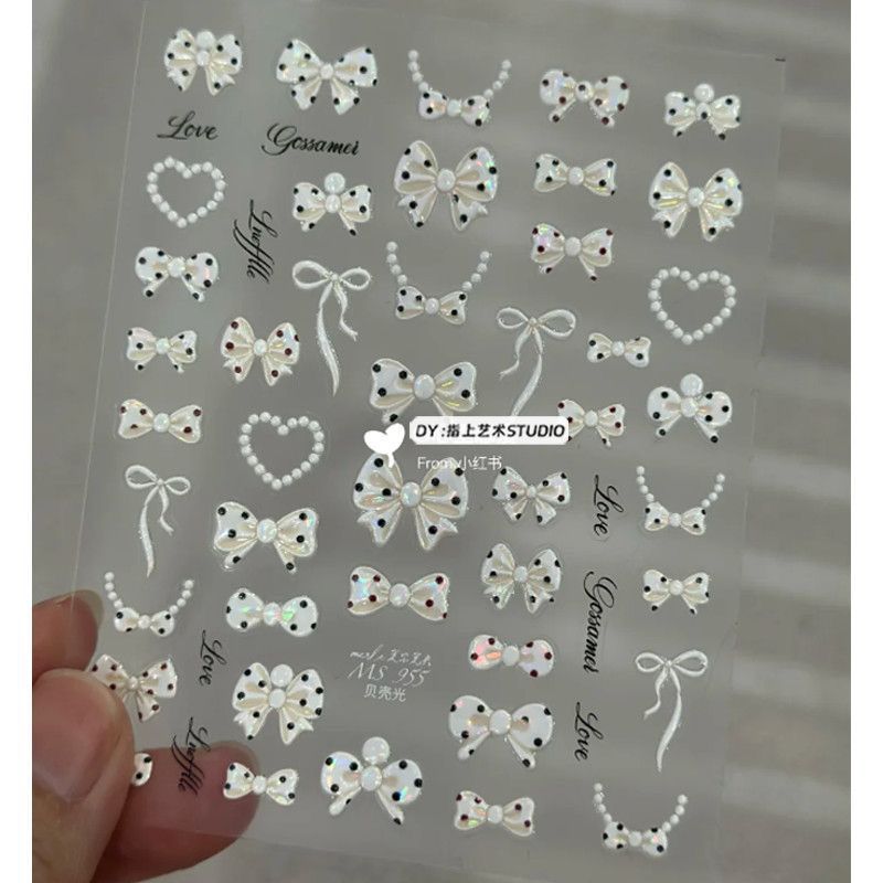 Luxurious Polka Dot Pearl Stickers