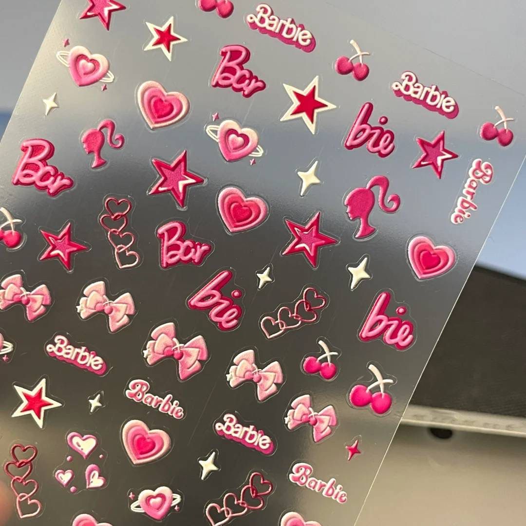 Barbie phone stickers