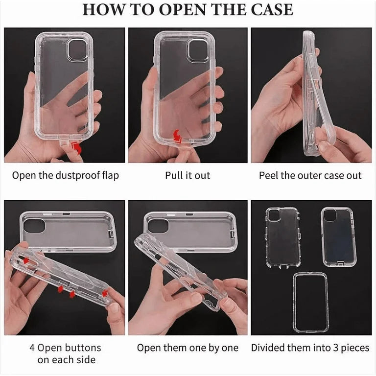 3in 1 Transperent Case For 17 Series