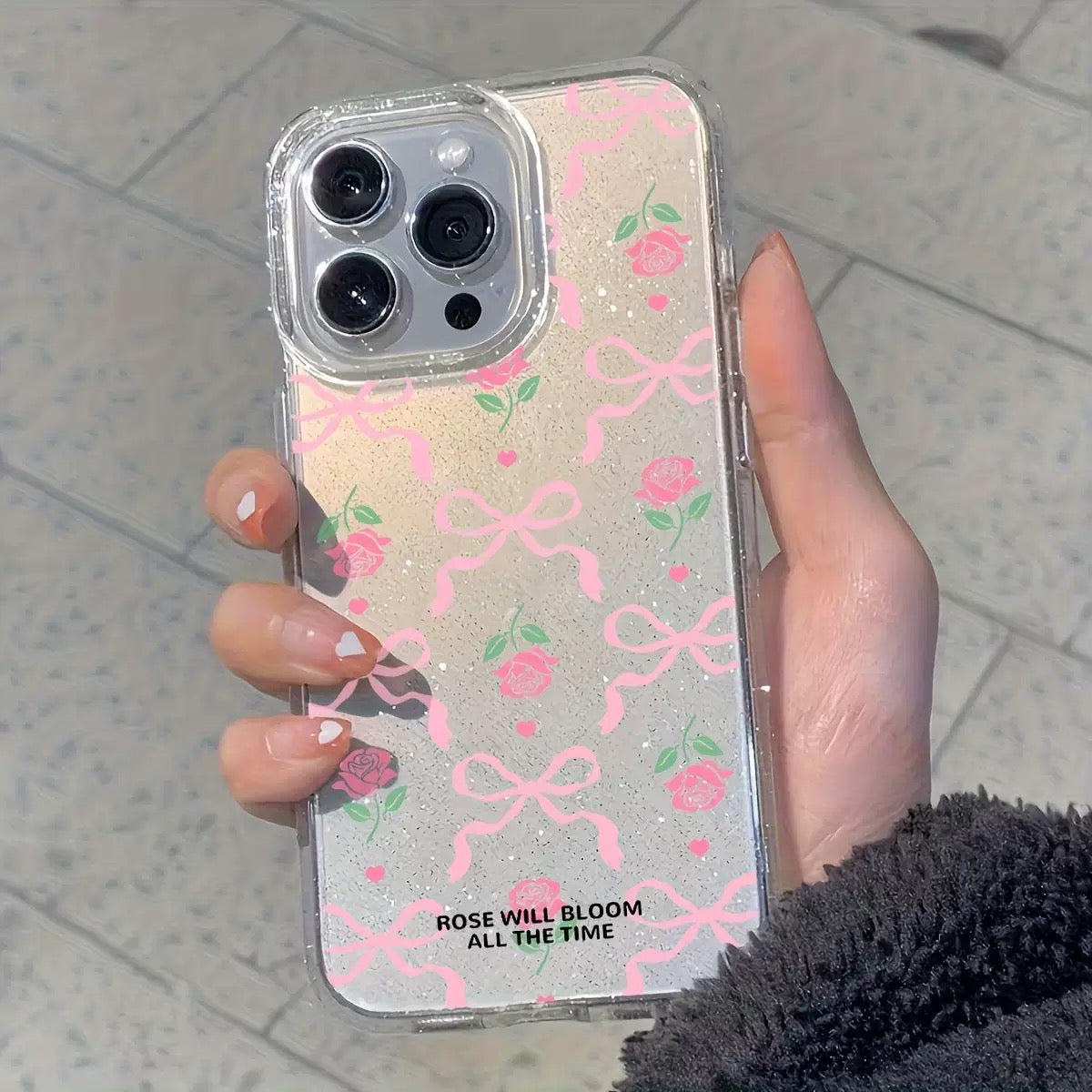 Bloom & Bow Glitter Case