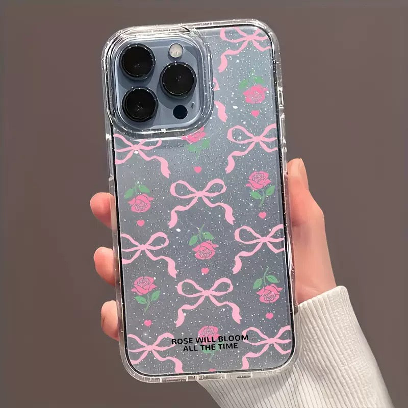 Bloom & Bow Glitter Case