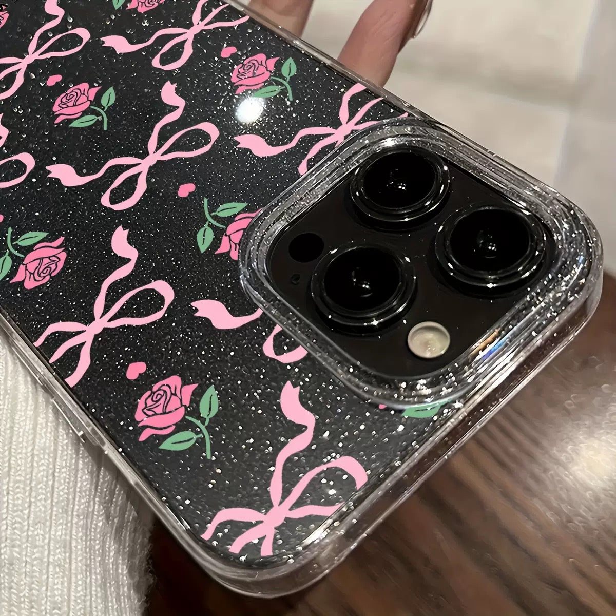 Bloom & Bow Glitter Case