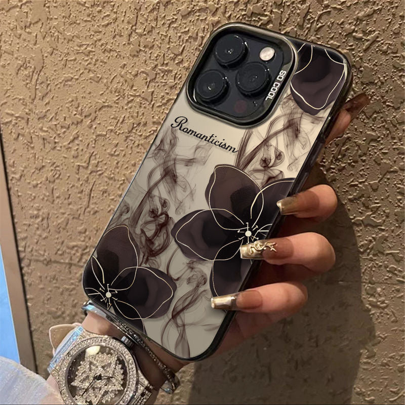 Brown Flower Case For iPhones