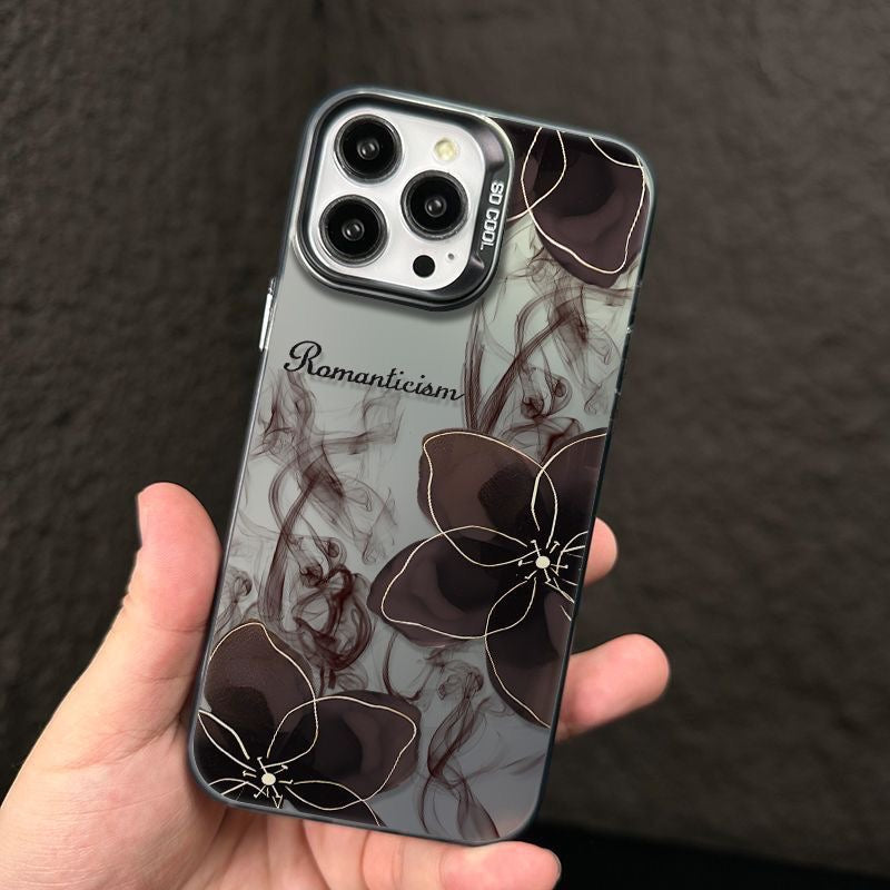 Brown Flower Case For iPhones
