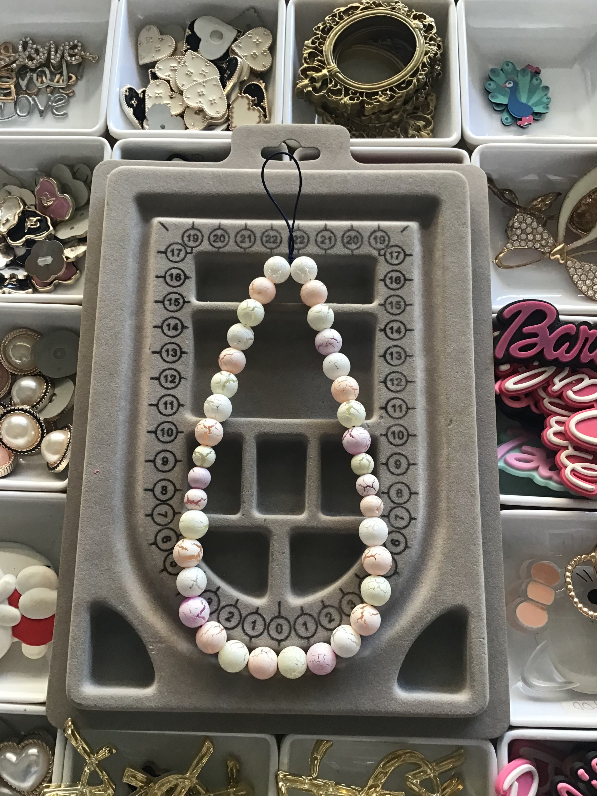 Luxury colorful phone charm