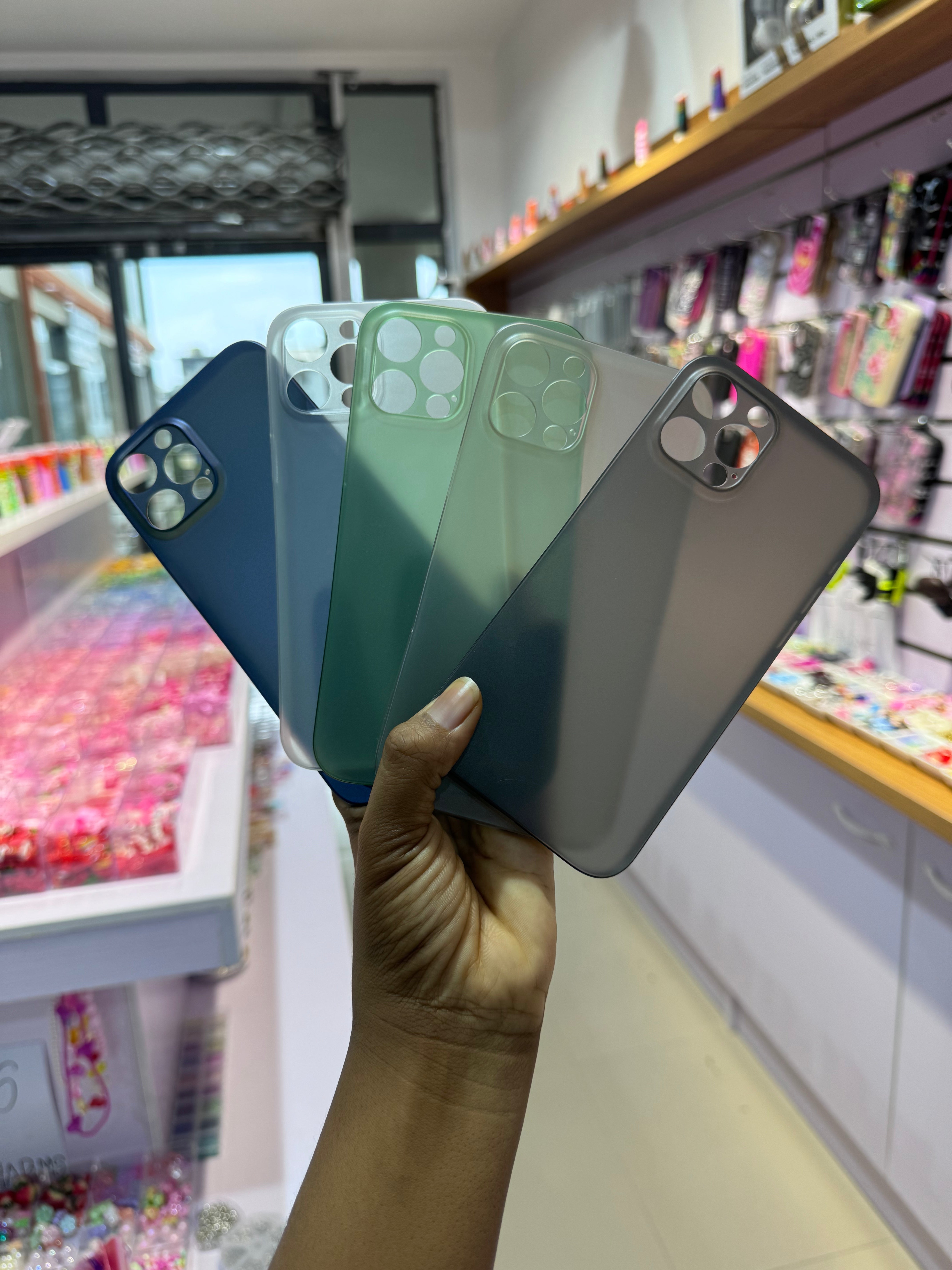 Plastic light transparent case for iPhone