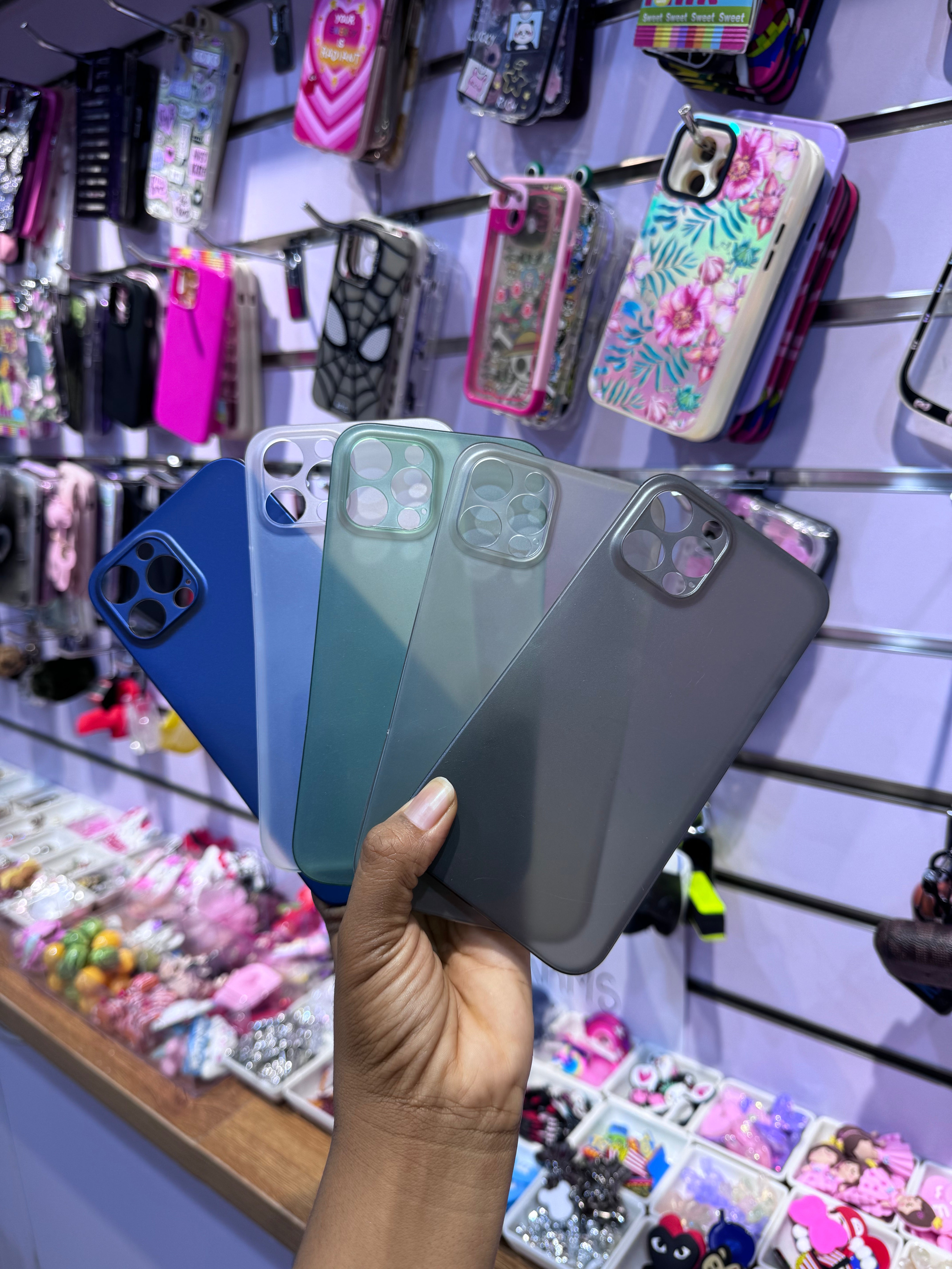 Plastic light transparent case for iPhone