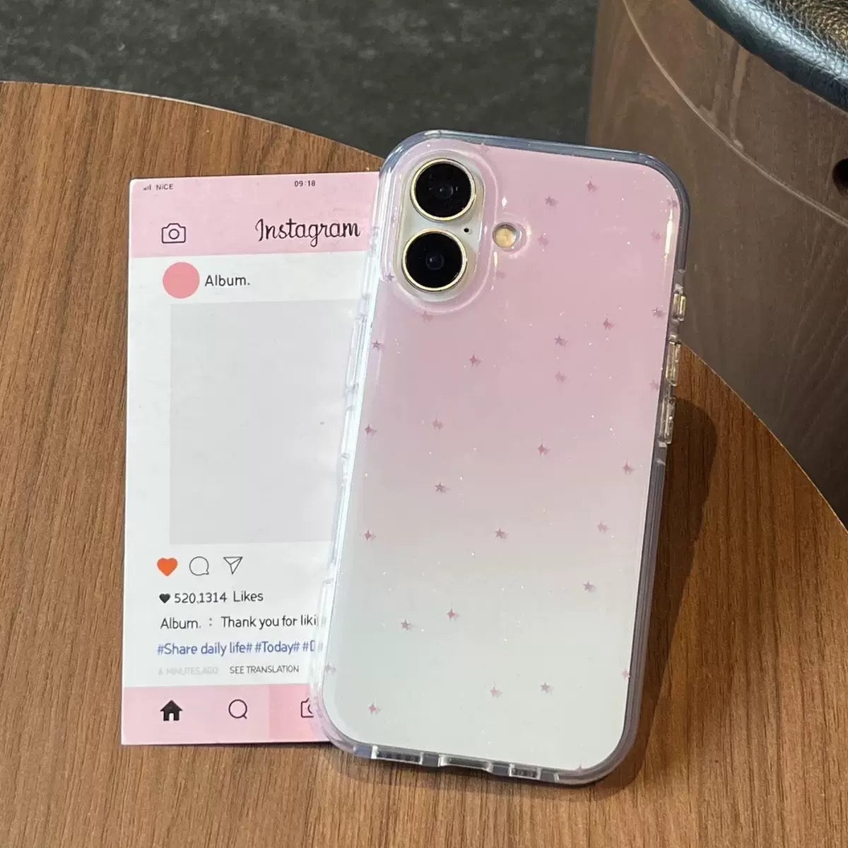 Pink Stardust Gradient iPhone Case