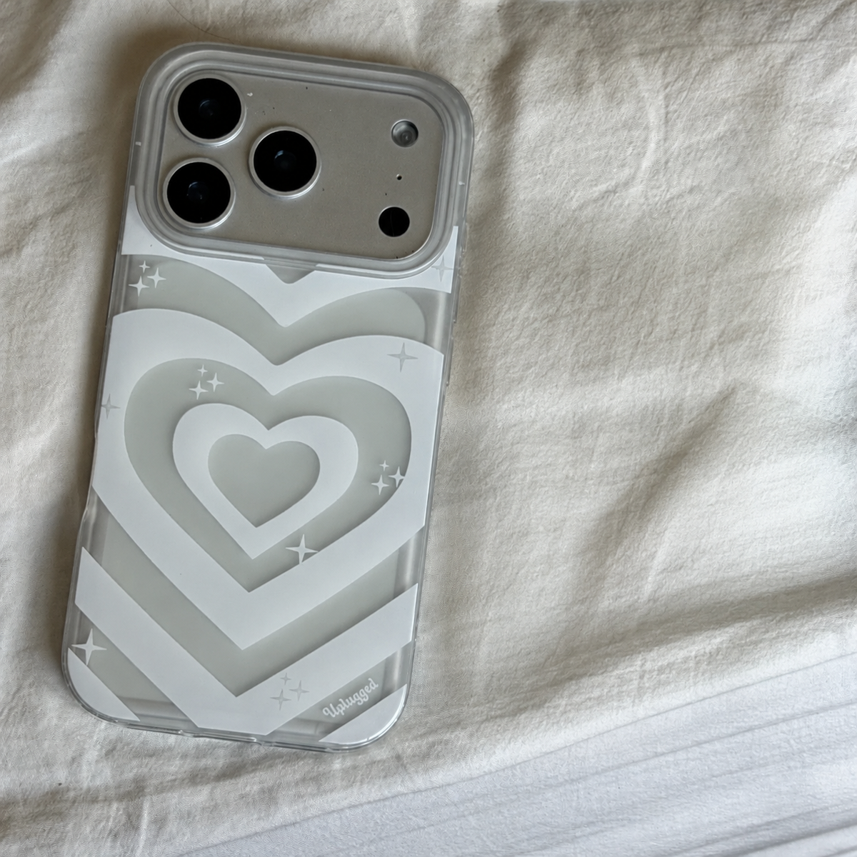 White Heart iPhone Case