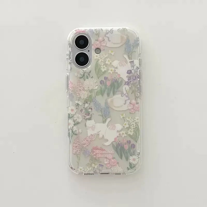Floral Swan iPhone Case