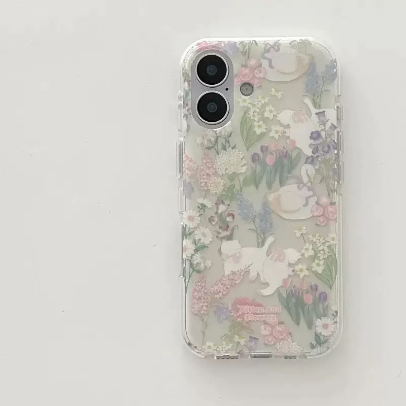 Floral Swan iPhone Case