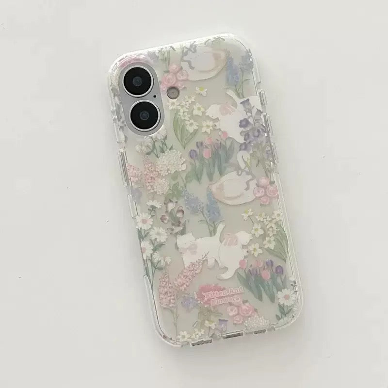 Floral Swan iPhone Case