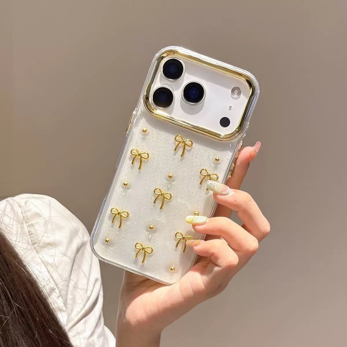 Golden Bow iPhone Case