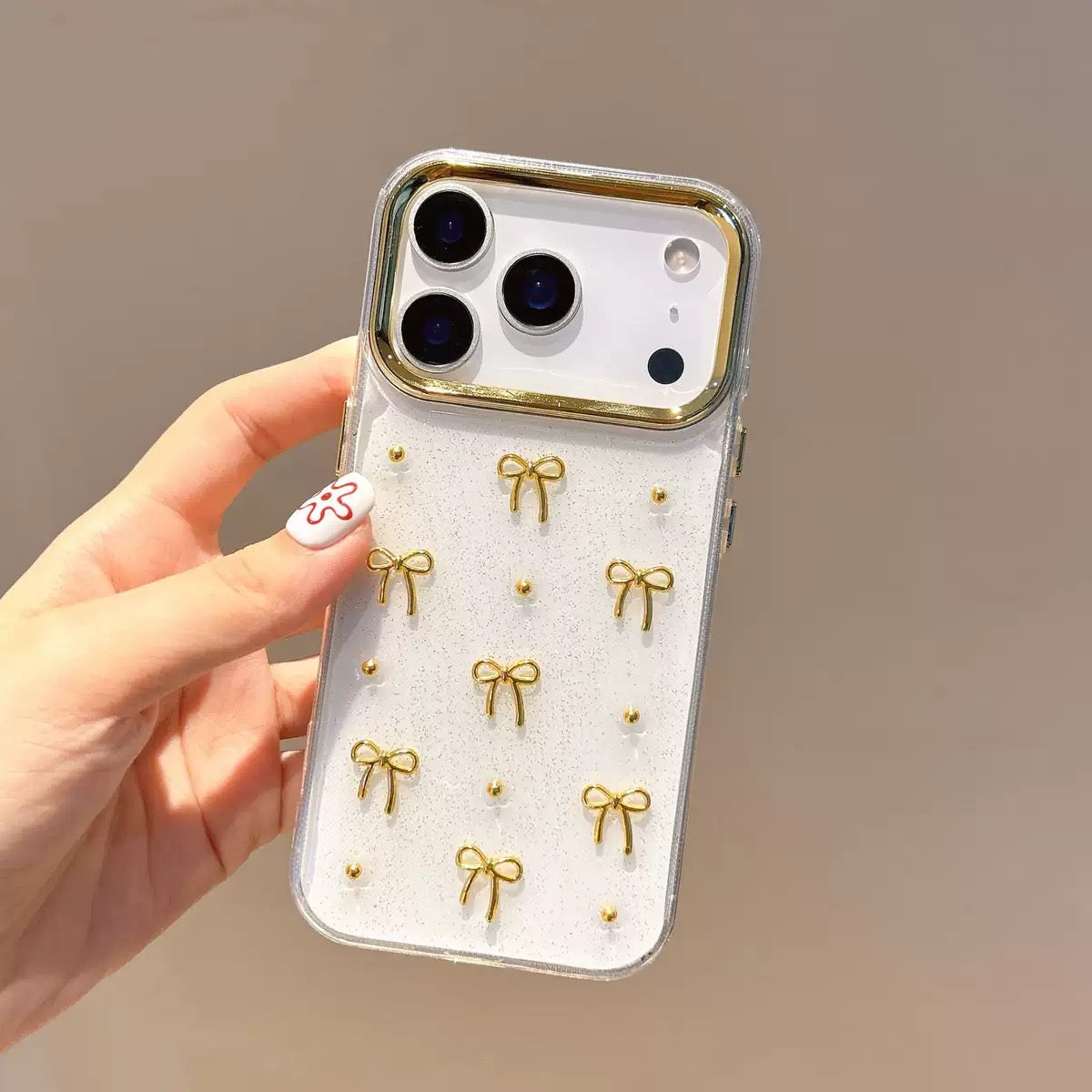 Golden Bow iPhone Case