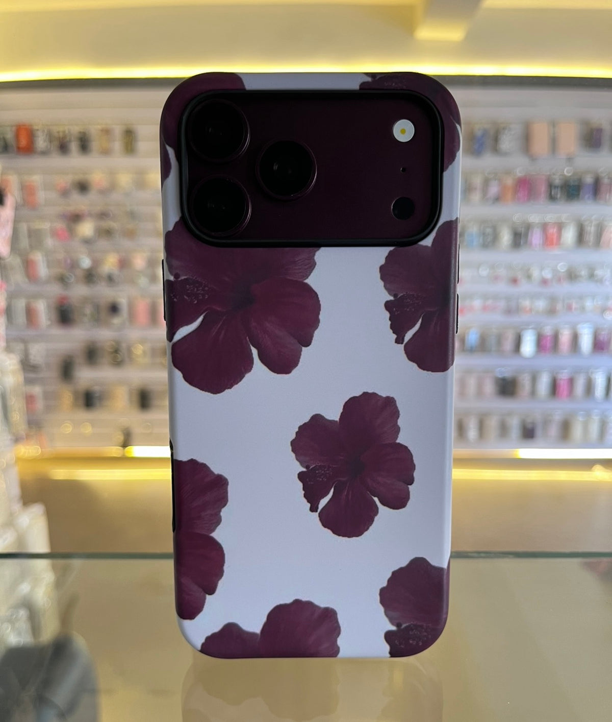 Burgundy Retro Floral Flower Case For iphones