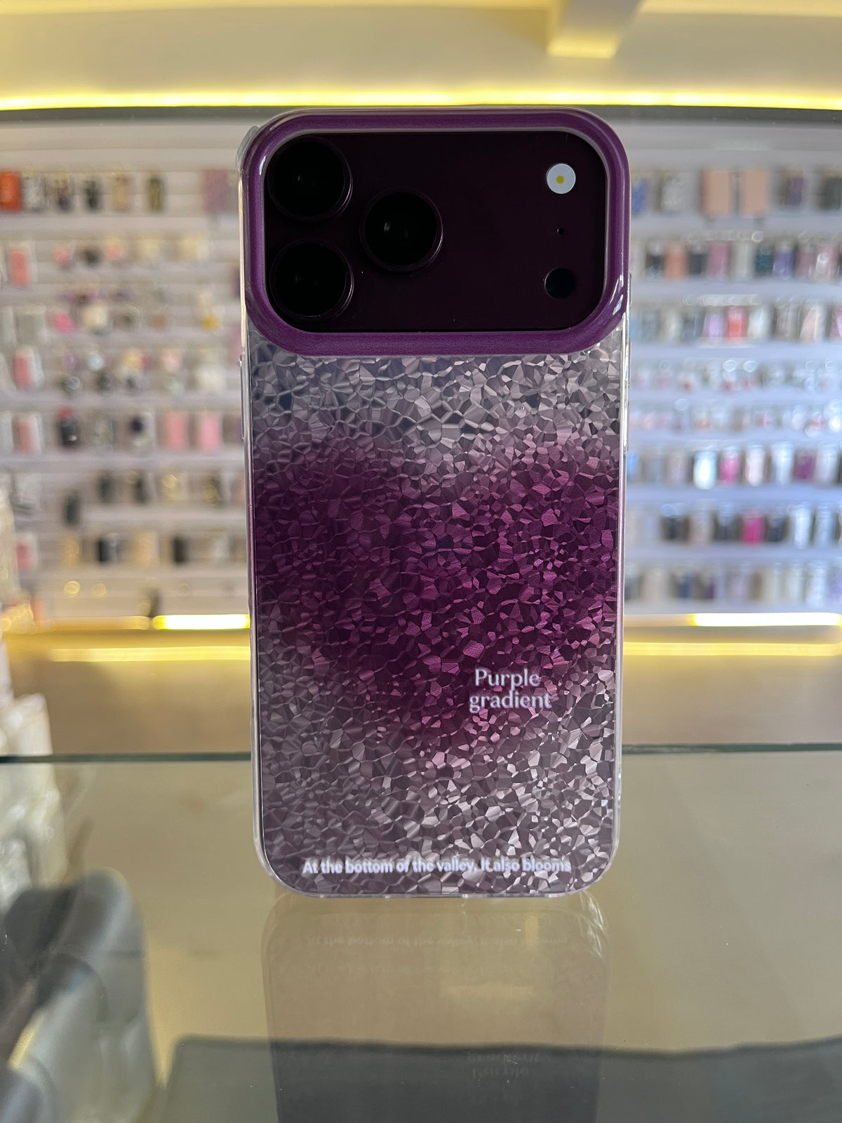 Purple Gradient Love Pattern Case For iphones