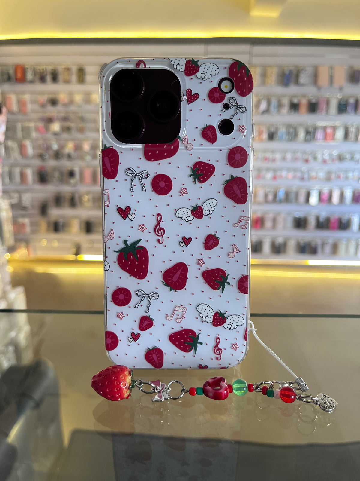 Strawberry Case & charm For iphones