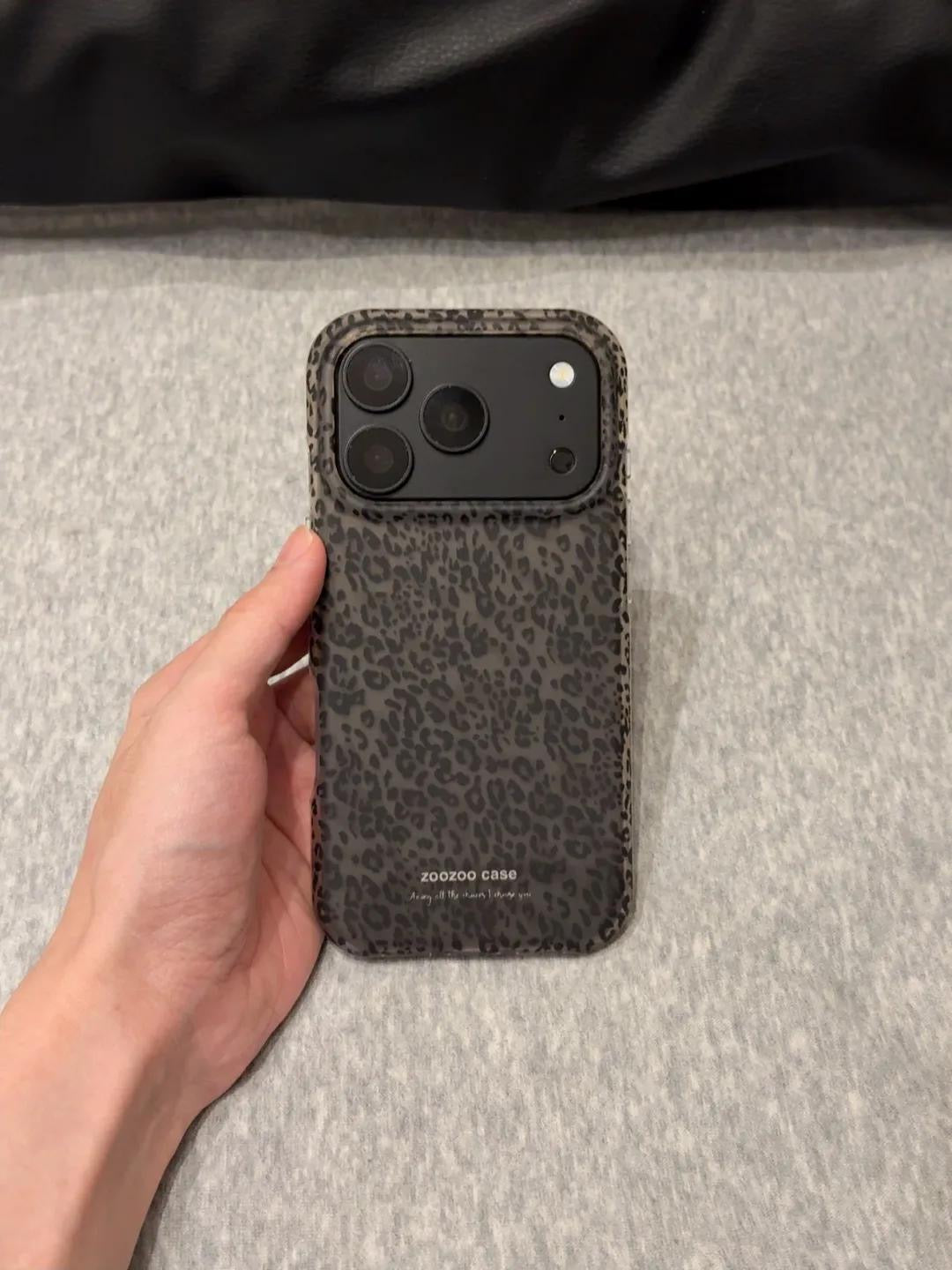 Grey Leopard Print Case For iphones