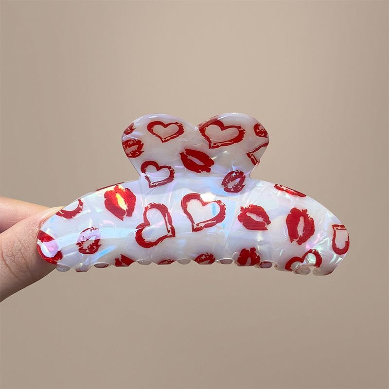 Love print Hair clip
