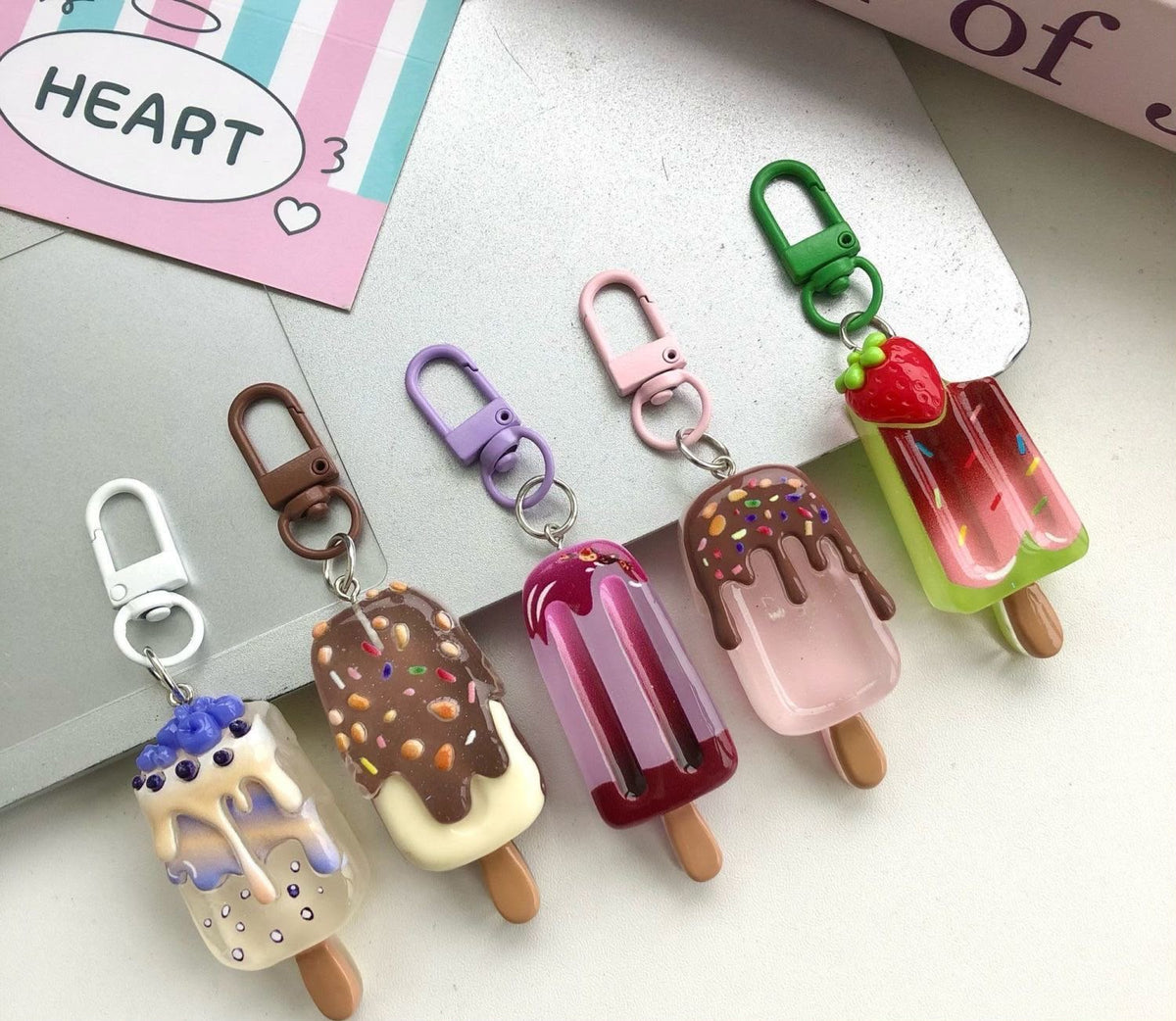 Ice-cream keychains