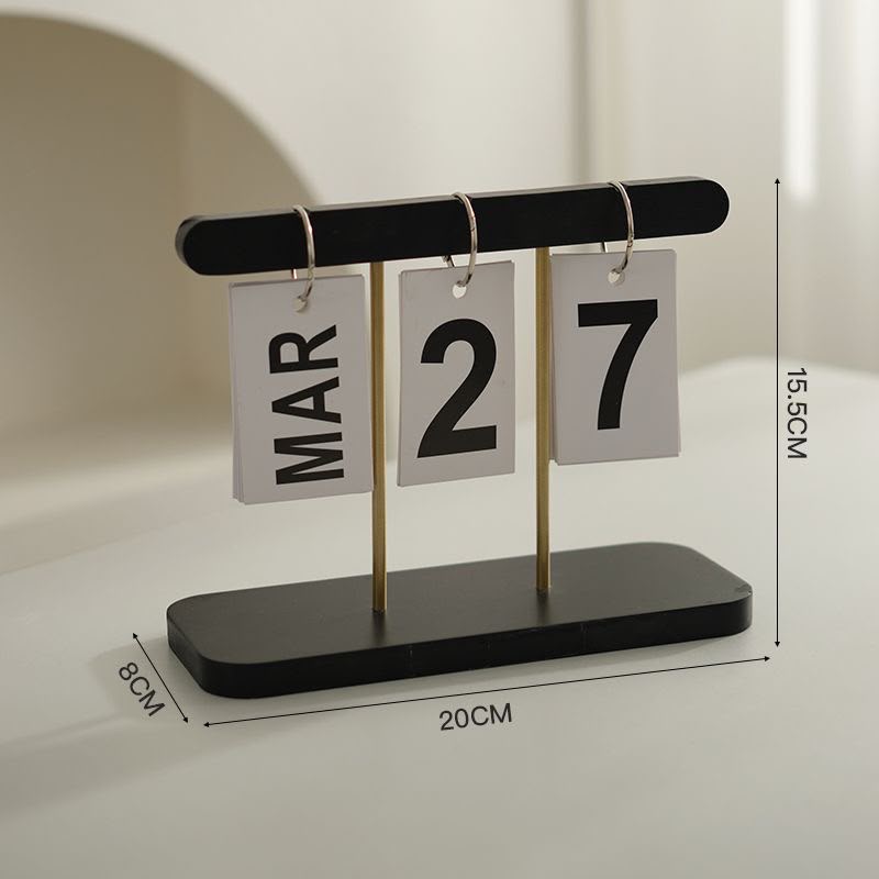 Wooden Flip Desk Calender