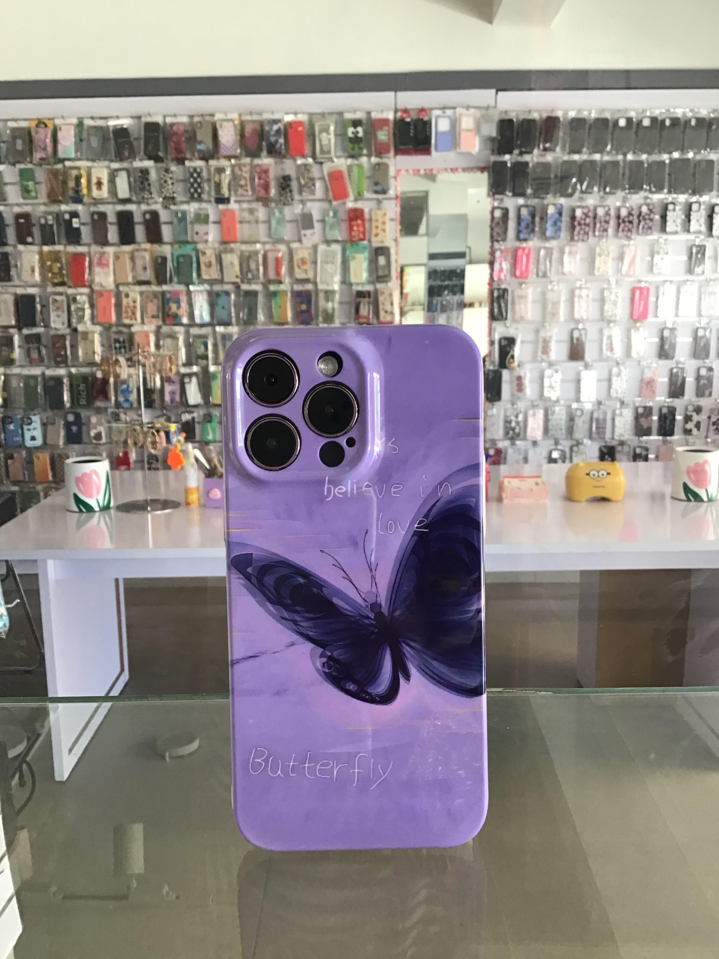 Purple Butterfly iPhone Case