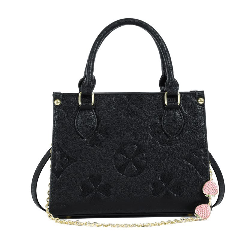 Floral Embossed Tote Bag
