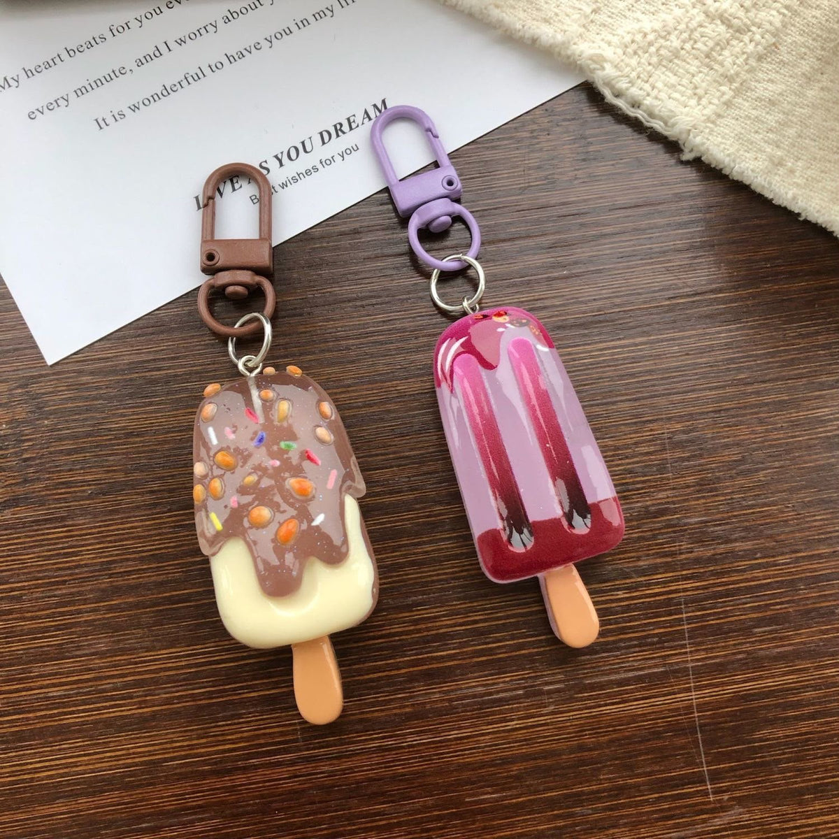 Ice-cream keychains