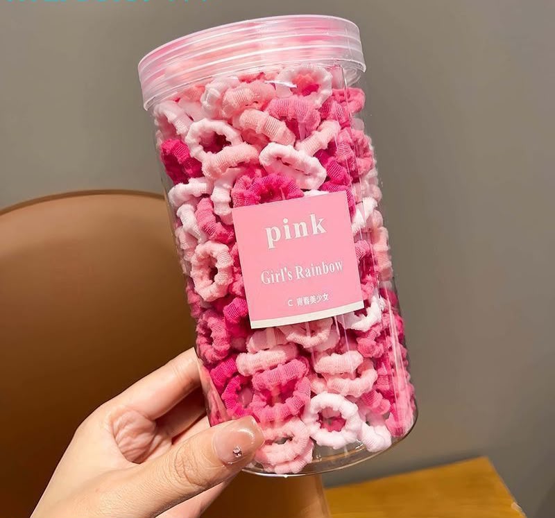 Soft Mini Hair Ties Jar