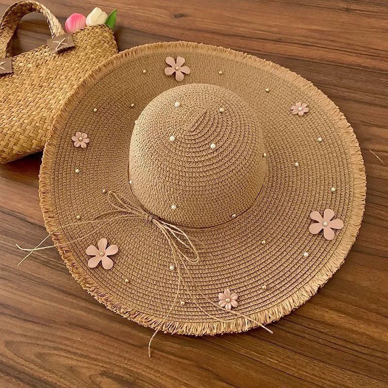 Floral pearl sun Hat