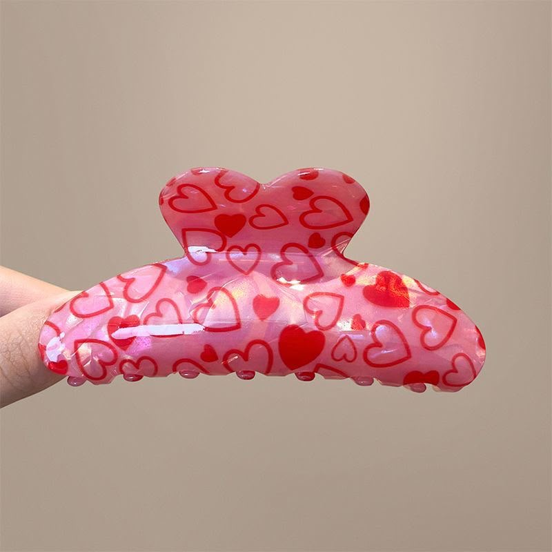 Love print Hair clip
