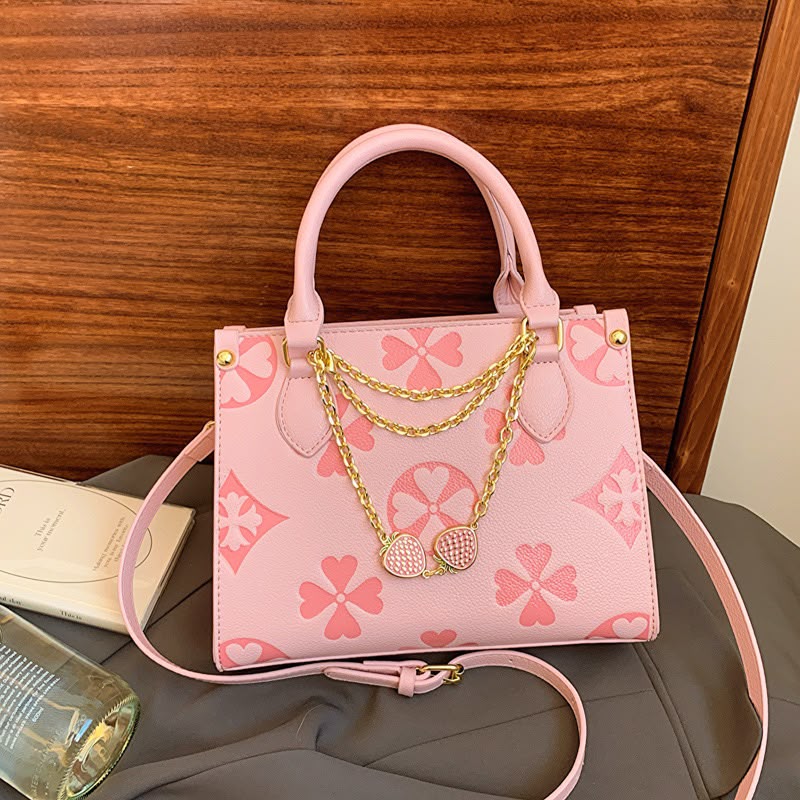 Floral Embossed Tote Bag