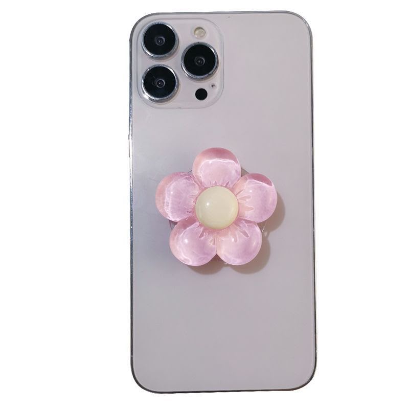 Transparent Flower phone Grip