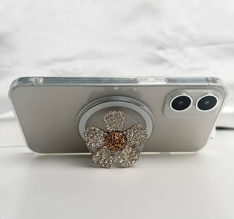 Crystal Daisy phone Grip