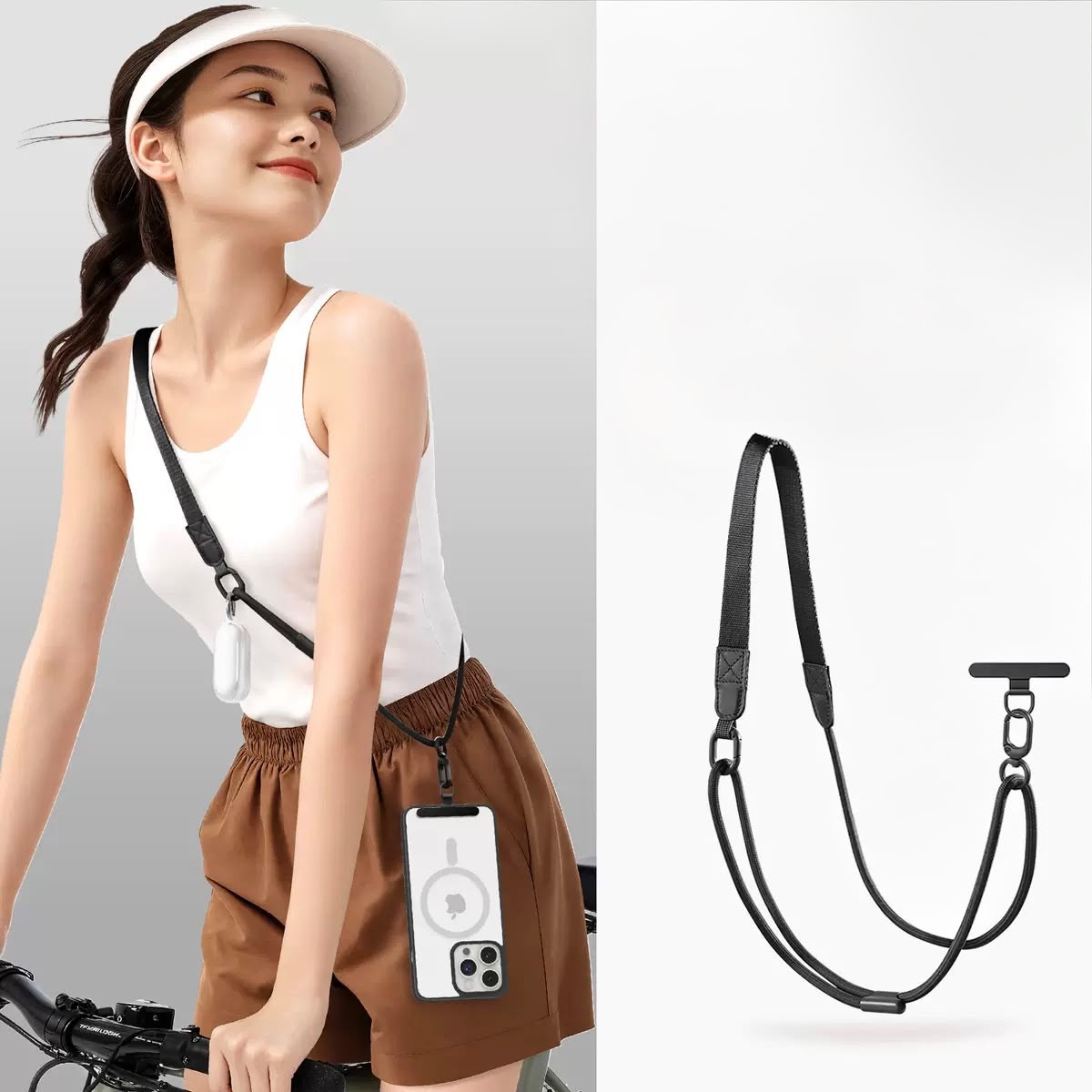 Adjustable crossbody phone Lanyard