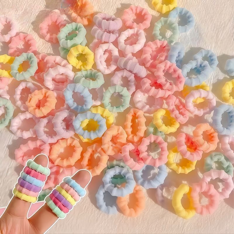 Soft Mini Hair Ties Jar