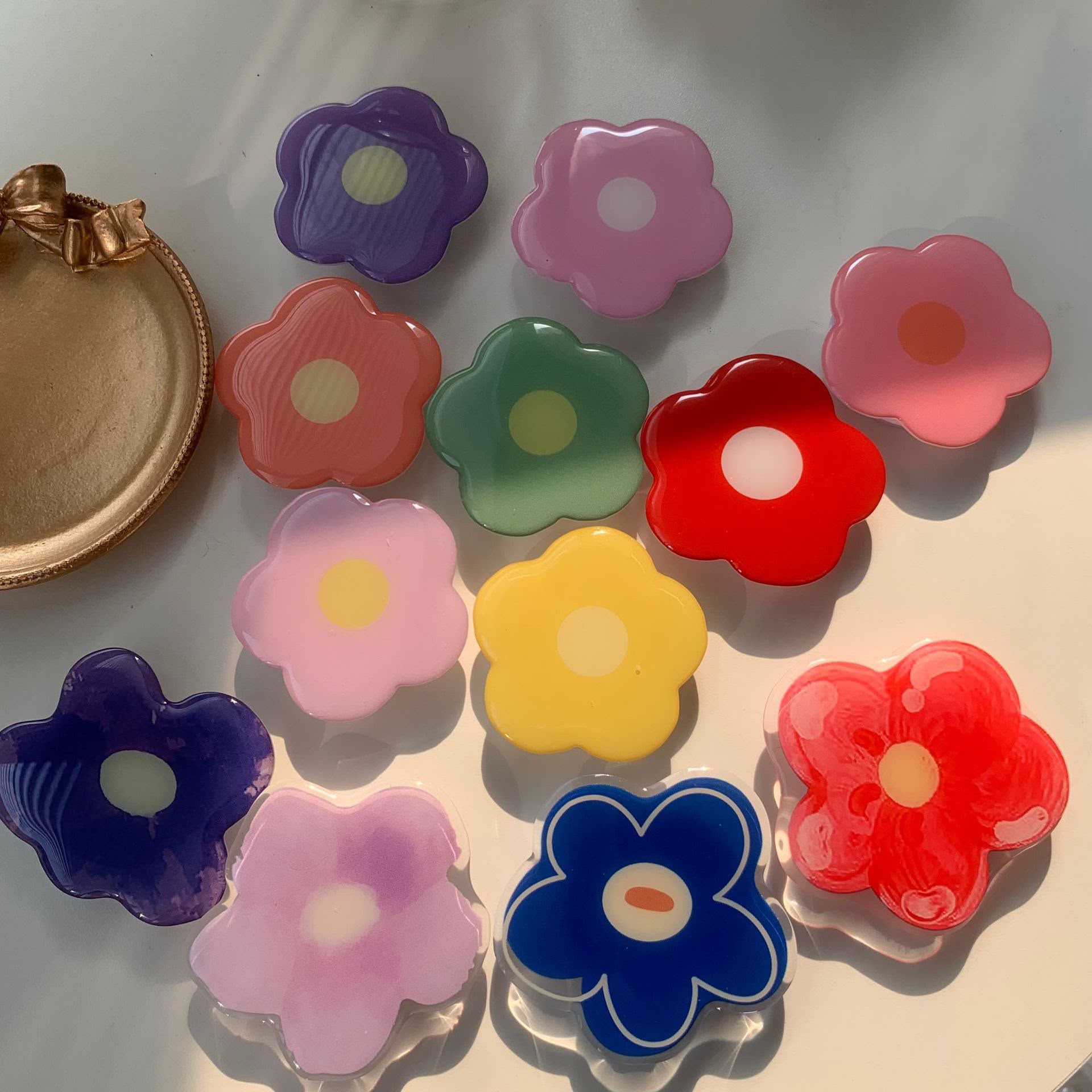 Colorful Flower phone Grip