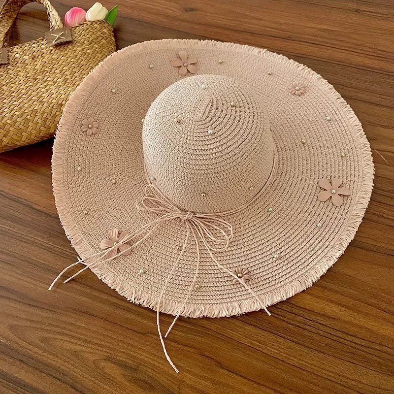 Floral pearl sun Hat